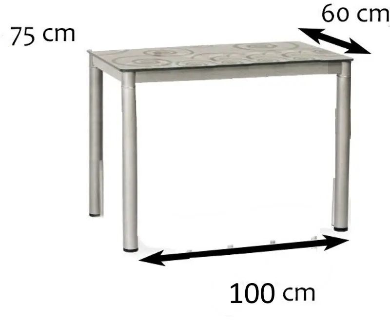 Masa Signal Damar 100x60 (Gray)