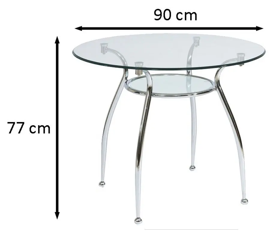Masa Signal Finezja A (Transparent/Chrome)
