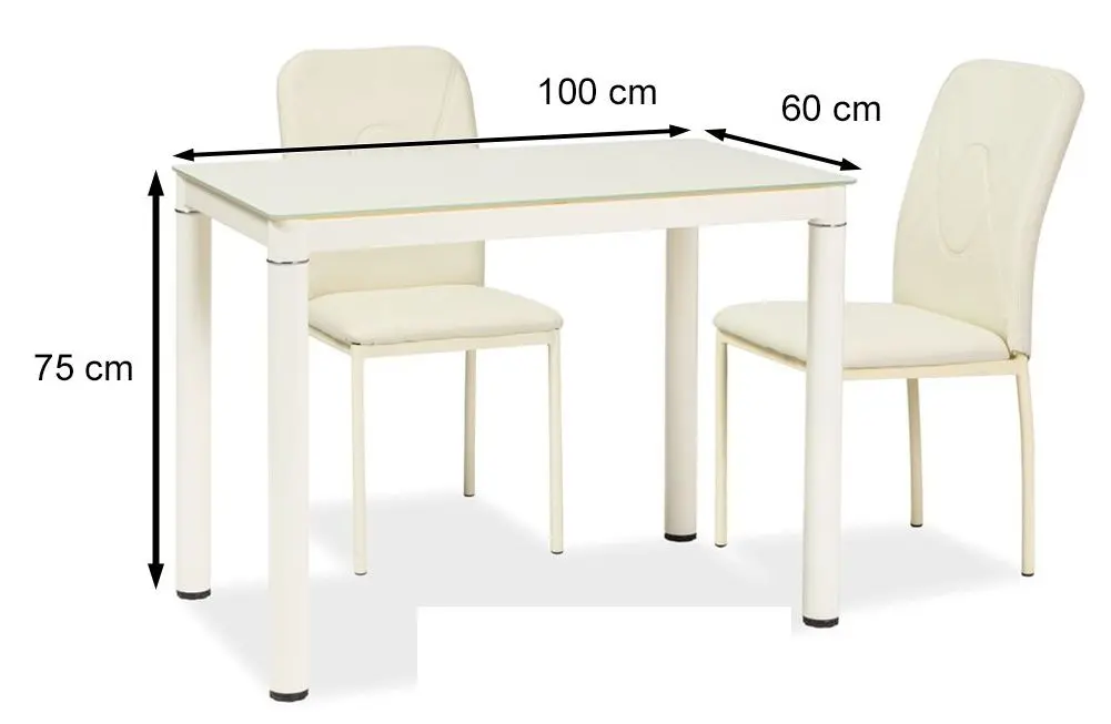 Masa Signal Galant 100x60 (Cream)