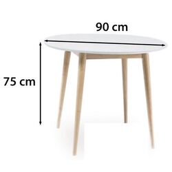 Стол Signal Larson (White/Bleached Oak) Thumb