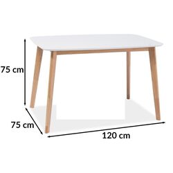 Masa Signal Mosso (White/Oak) Thumb