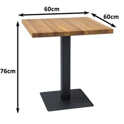 Masa Signal Puro 60x76 (Natural Oak/Black) Thumb