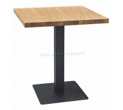 Masa Signal Puro 70x76 (Laminate Oak/Black)