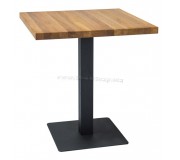 Masa Signal Puro 80x76 (Solid Oak/Black)