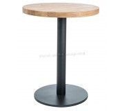 Стол Signal Puro II 60x76 (Solid Oak/Black)