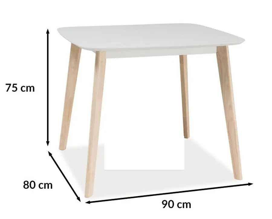 Стол Signal Tibi (White/Bleached Oak) - 2