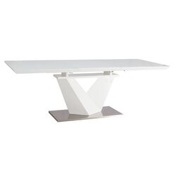 Masa plianta Signal Alaras III 160x90 (White/White Laquer) Thumb