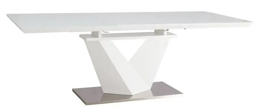Masa plianta Signal Alaras III 160x90 (White/White Laquer)