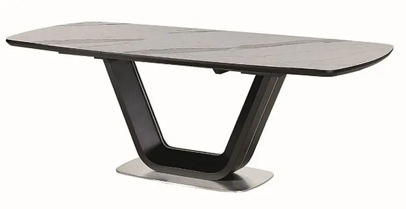 Masa plianta Signal Armani Ceramic (Marble White/Matte Black)