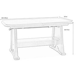 Стол раскладной Signal Beata (Wallnut) Thumb