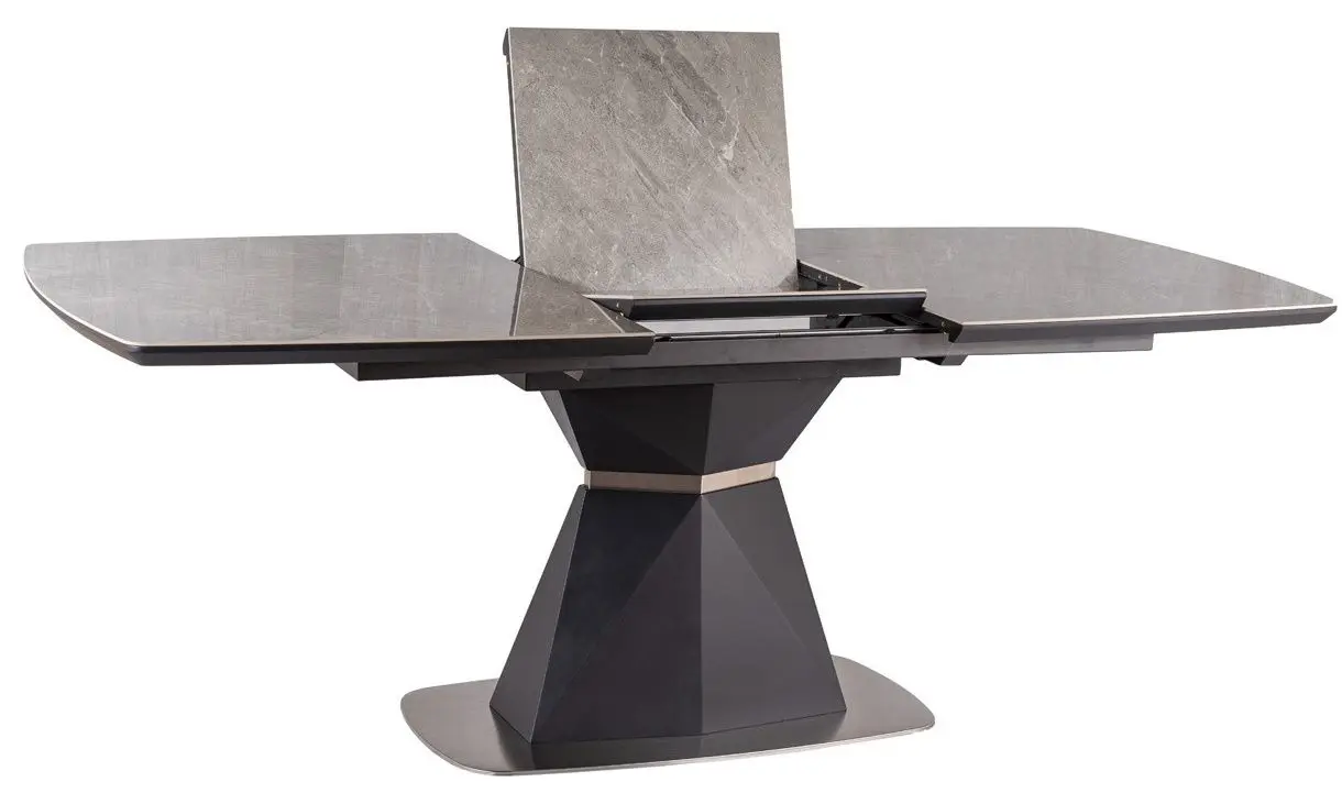 Masa plianta Signal Cortez Ceramic (Marble Gray Effect/Matte Anthracite)
