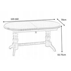 Masuta de cafea-transformator Signal Daniel (Wenge) Thumb
