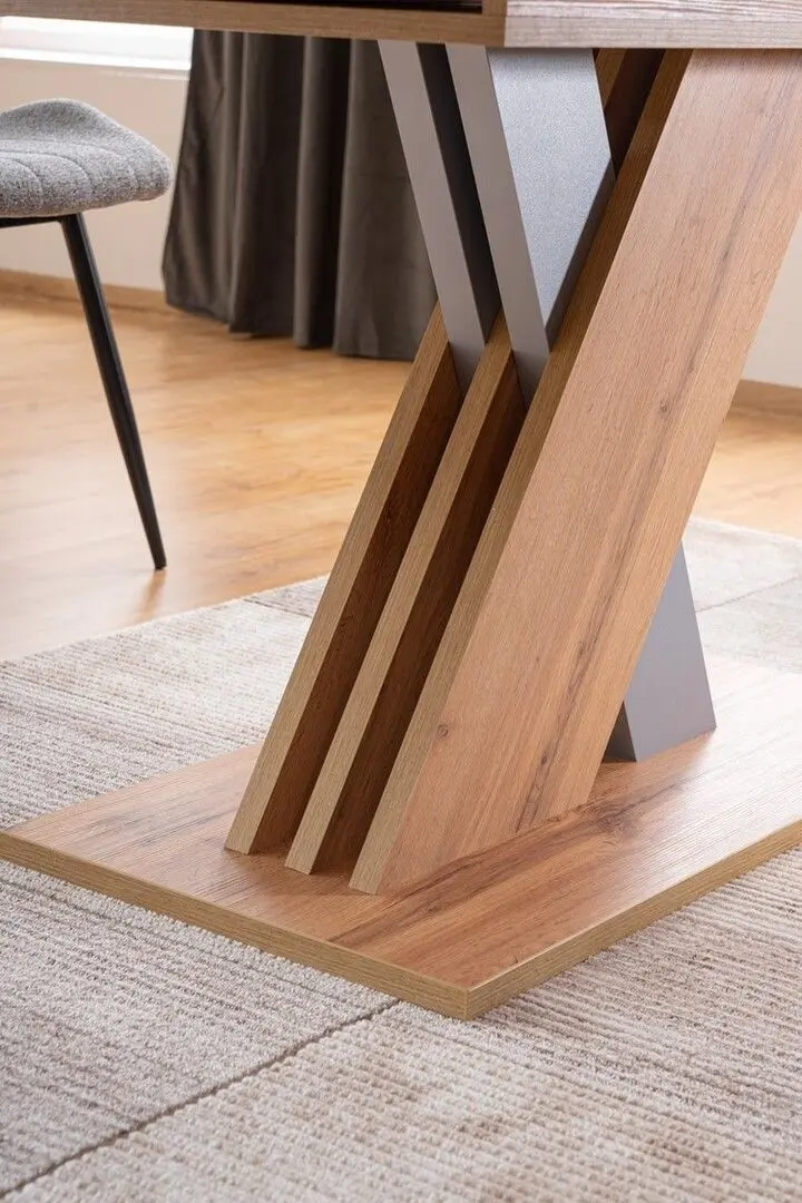 Masa extensibila Signal Exel (Wotan Oak/Silver)