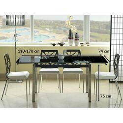 Masa plianta Signal GD017 (Black/Chrome) Thumb