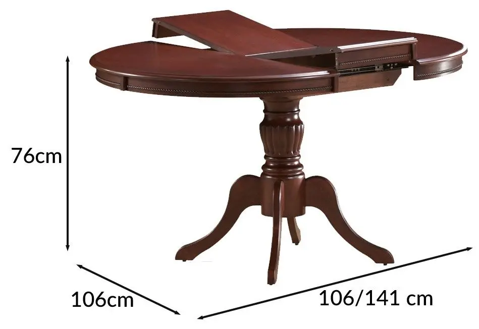 Masa plianta Signal Olivia (Dark Wallnut)