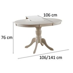 Masa plianta Signal Olivia (Ecru) Thumb