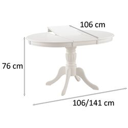 Стол раскладной Signal Olivia (White) Thumb