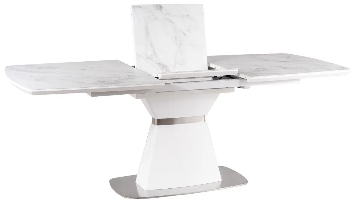 Masa plianta Signal Saturn II Ceramic (Marble White Effect/Matte White)