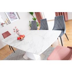 Masa plianta Signal Saturn II Ceramic (Marble White Effect/Matte White) Thumb