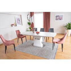 Masa plianta Signal Saturn II Ceramic (Marble White Effect/Matte White) Thumb