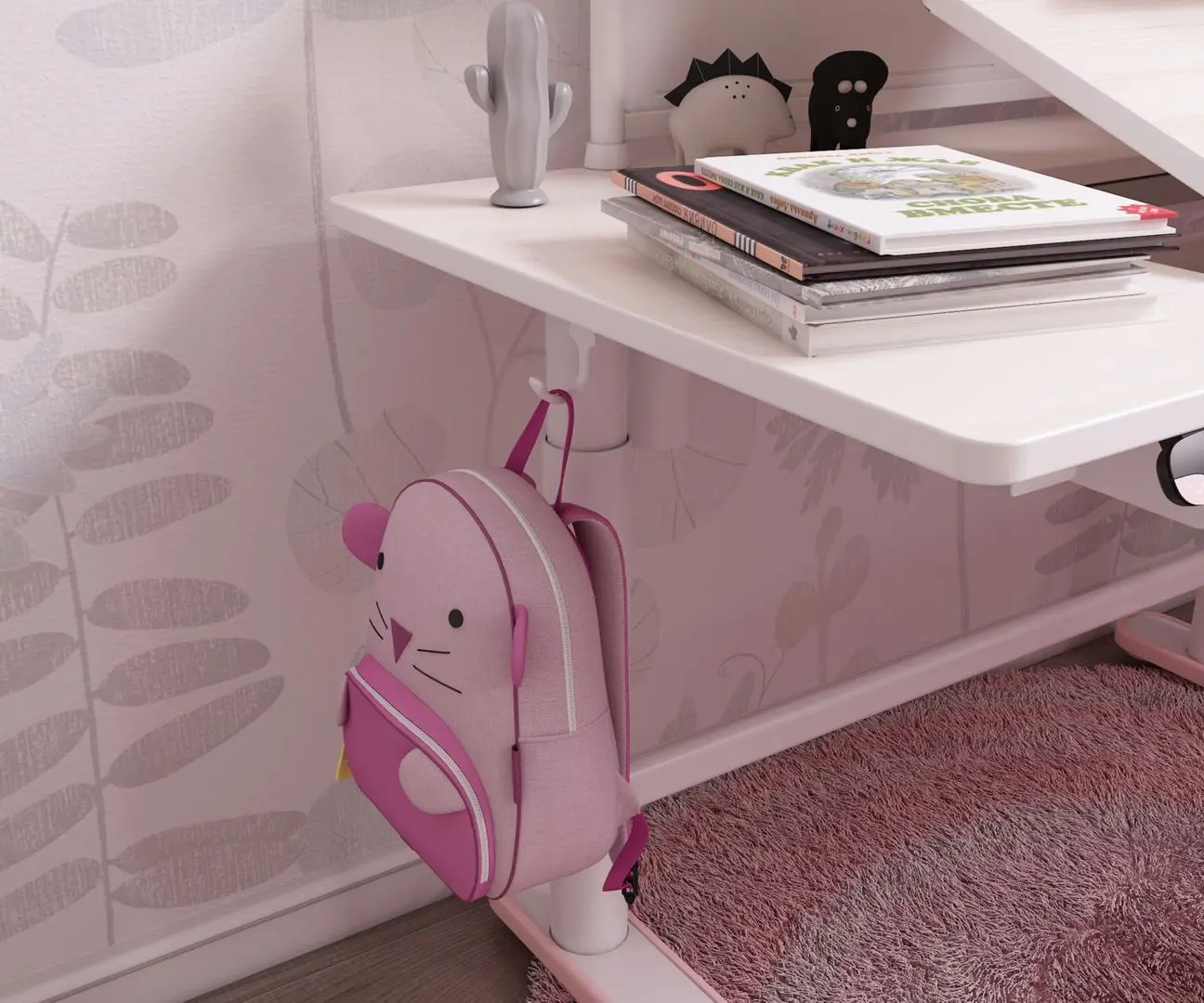 Banca cu mecanism de ridicare Flat Upgrade Kids (Pink)