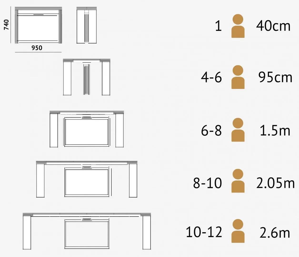 Стол-трансформер Flat Console 5в1 (Gray-Beige)