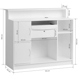 Birou de receptie Gabbiano G26W 147863 (White) Thumb