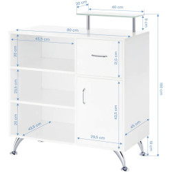 Birou de receptie Gabbiano Q-0833 107650 (White) Thumb