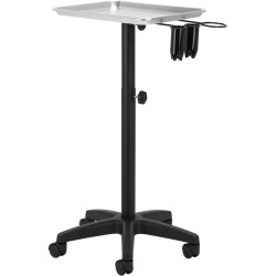 Столик парикмахерский мобильный Gabbiano L-121B 142660 (Black/Silver) Thumb