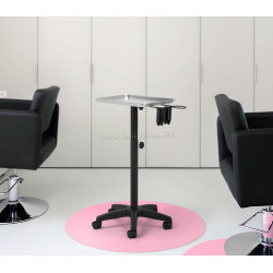 Столик парикмахерский мобильный Gabbiano L-121B 142660 (Black/Silver) Thumb