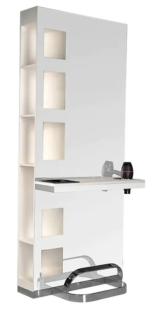 Masuta de toaleta pentru frizer Gabbiano B058 (Pearl White)
