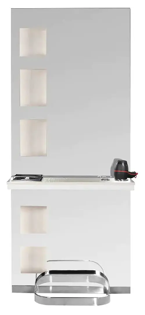 Masuta de toaleta pentru frizer Gabbiano B058 (Pearl White)