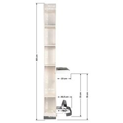 Masuta de toaleta pentru frizer Gabbiano B058 (Pearl White) Thumb