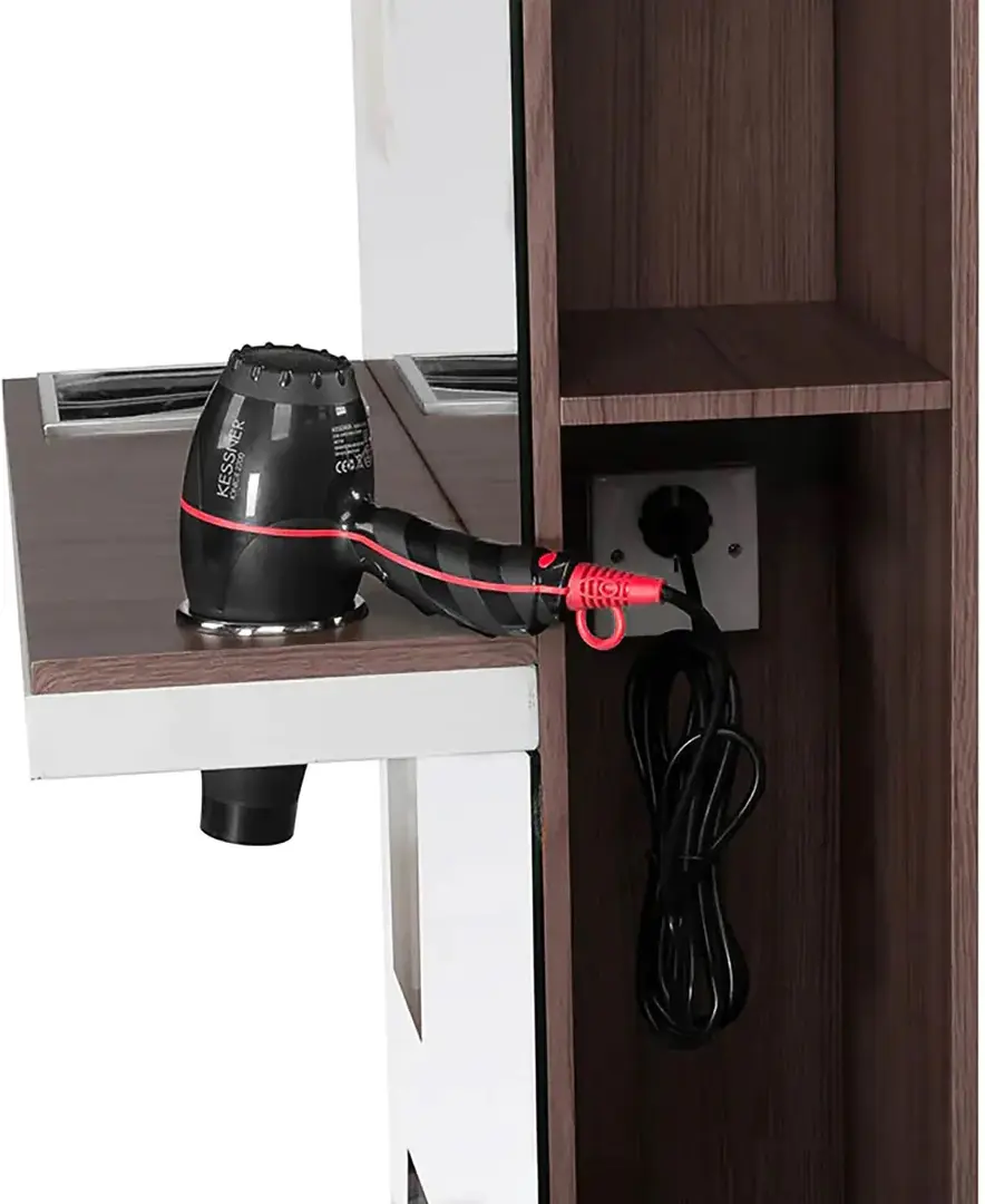 Consola de frizerie Gabbiano B058 (Wenge/White)