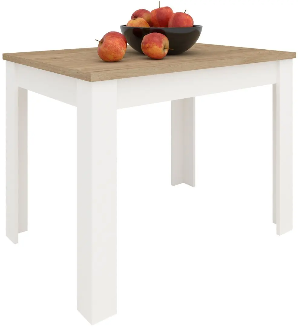 Masa Haaus Zeta (White/Natural Wood)