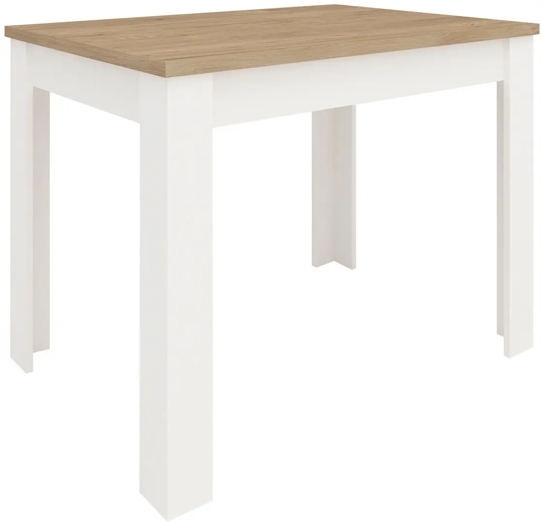 Masa Haaus Zeta (White/Natural Wood)