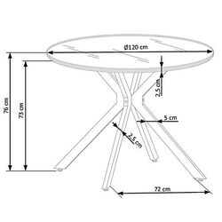 Masa Halmar Avelar (Black) Thumb