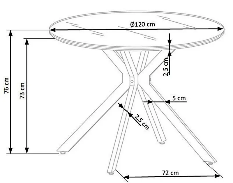 Masa Halmar Avelar (Black)