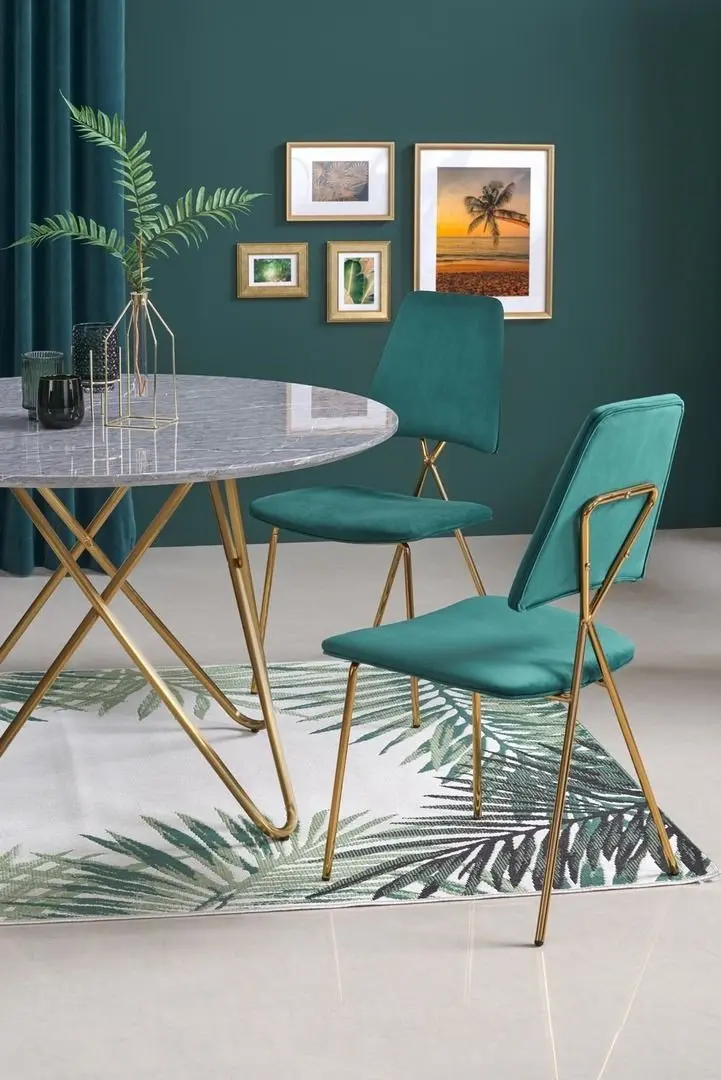 Masa Halmar Bonello (Gray Marble/Gold)