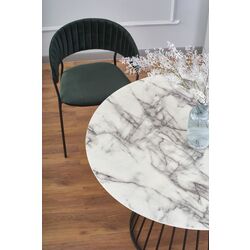 Стол Halmar Brodway (White Marble/Black) Thumb