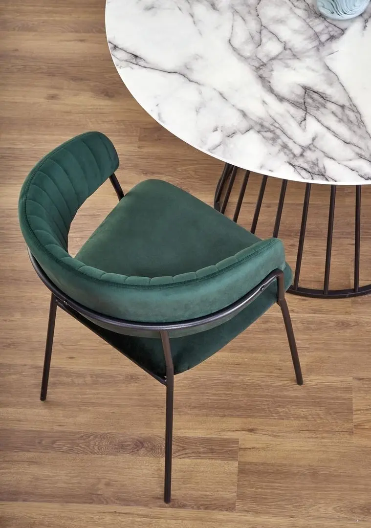 Стол Halmar Brodway (White Marble/Black)