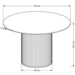 Стол Halmar Bruno (White Marble/Walnut) Thumb