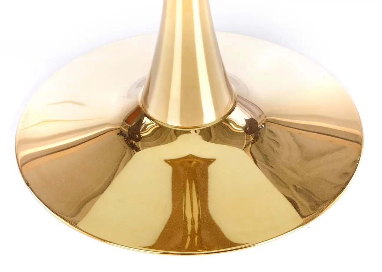 Masa Halmar Casemiro (White Marble/Golden)