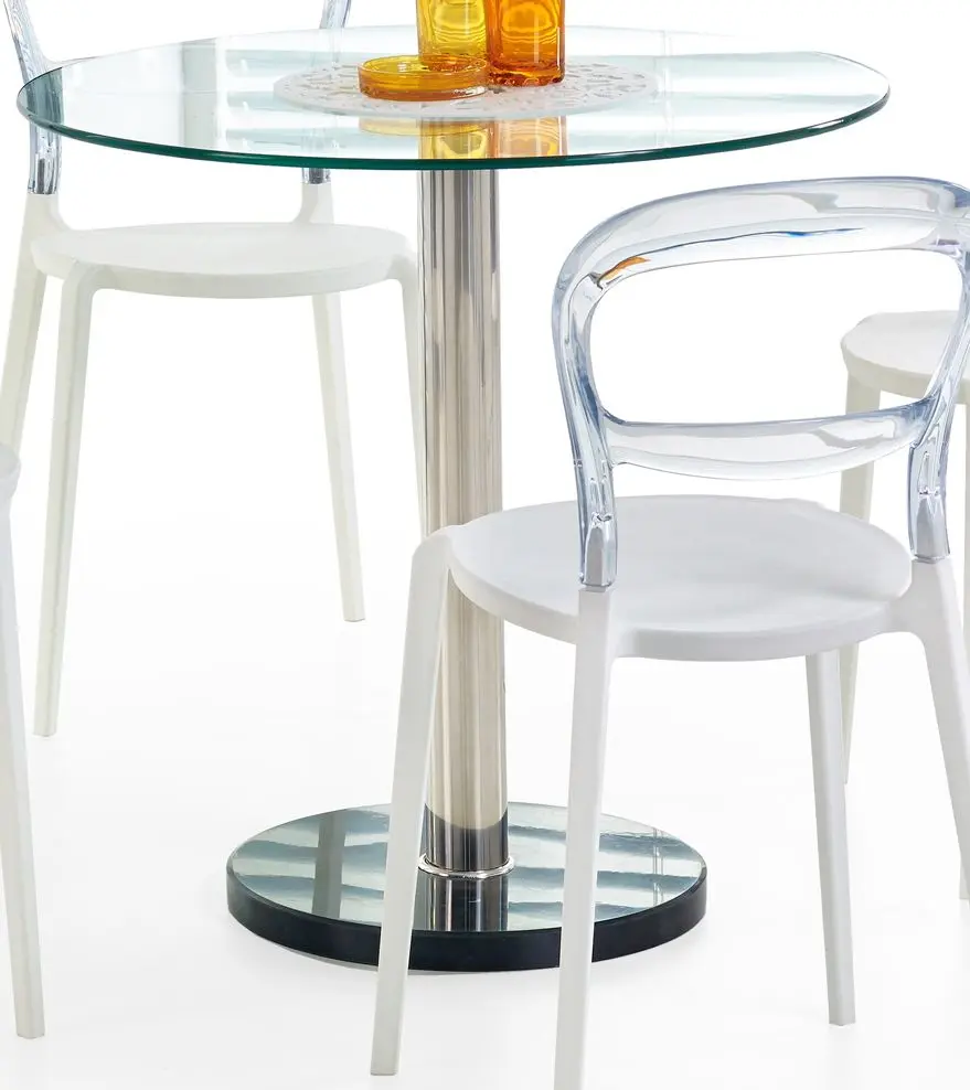 Masa Halmar Cyryl (Chrome/Transparent)