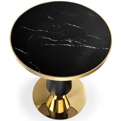 Masa Halmar Molina (Black Marble/Black/Gold) Thumb