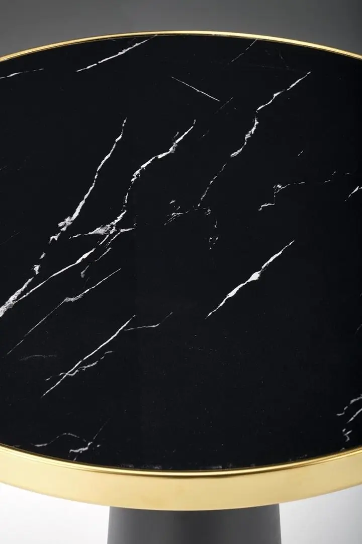 Masa Halmar Molina (Black Marble/Black/Gold)