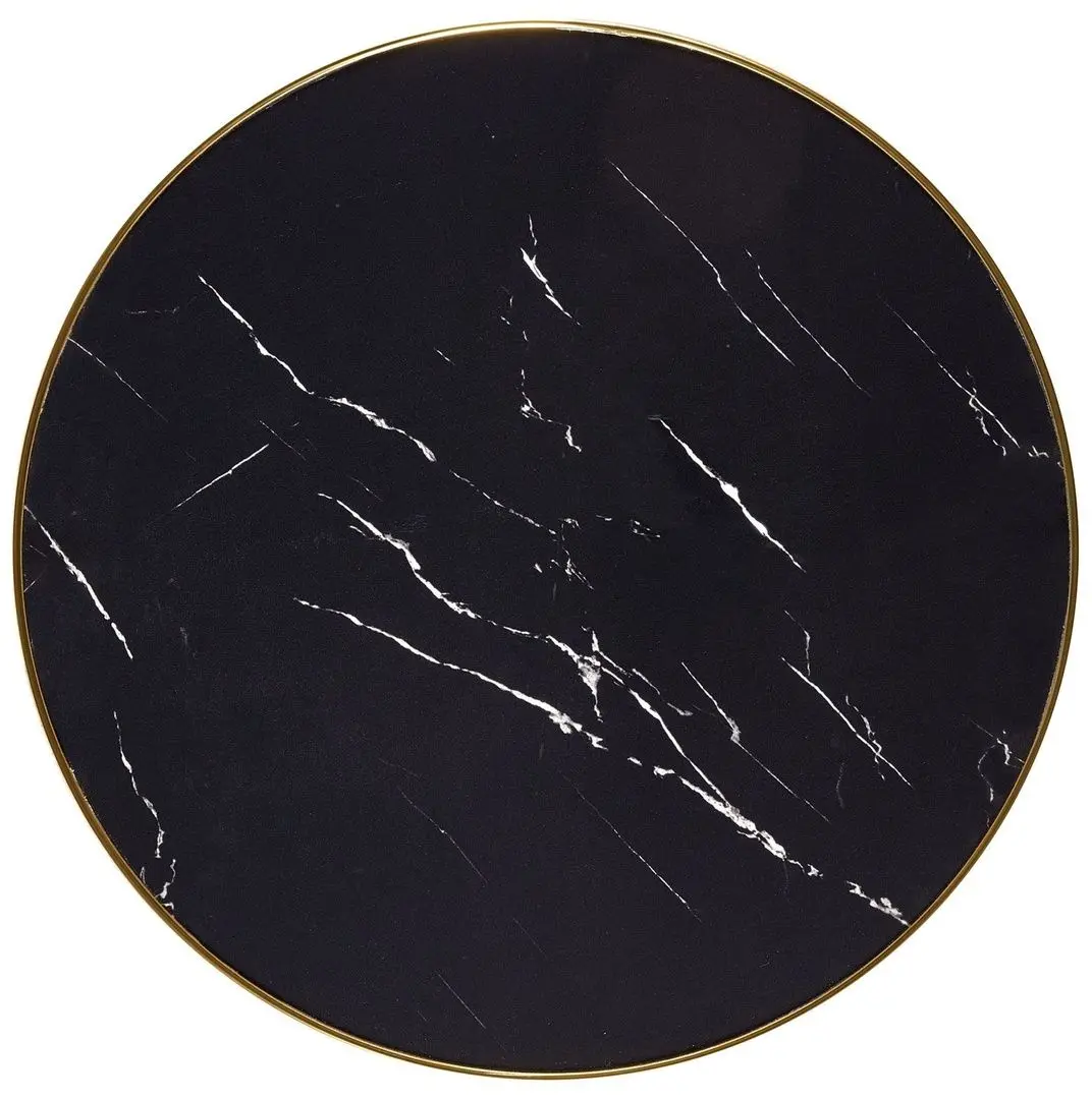 Masa Halmar Molina (Black Marble/Black/Gold)