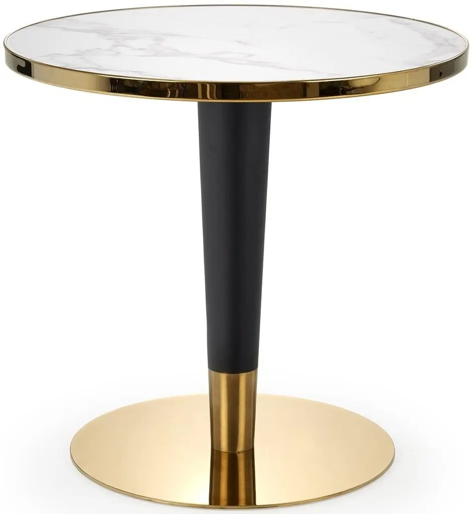 Стол Halmar Morata (White Marble/Black/Gold)