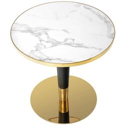 Стол Halmar Morata (White Marble/Black/Gold) Thumb