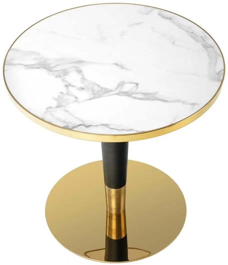Стол Halmar Morata (White Marble/Black/Gold)